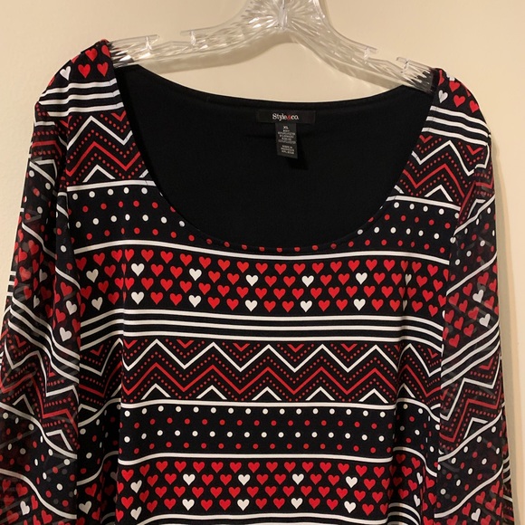 STYLE & CO. Long Sleeve Tunic Top size XL - Picture 4 of 15